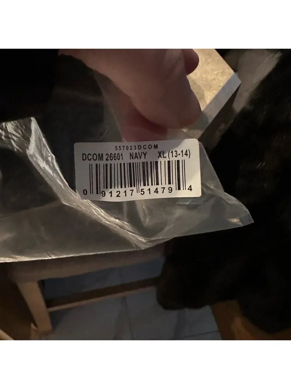 NWT Dearfoams Navy Slippers